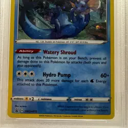 2020 POKEMON SWSH BLACK STAR PROMO TRIPLE BLISTERS PACK #072 VAPOREON-HOLO PSA 8 - Image 3