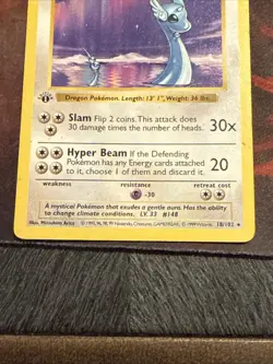 LP Dragonair Pokemon 1st Edition Shadowless Base Set 18/102 English - Image 3