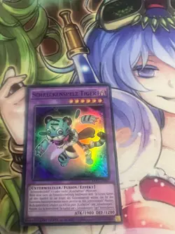 FRIGHTFUR TIGER GERMAN SUPER RARE DOCS-ENSE2 DESE2 NEAR MINT YUGIOH - Image 1