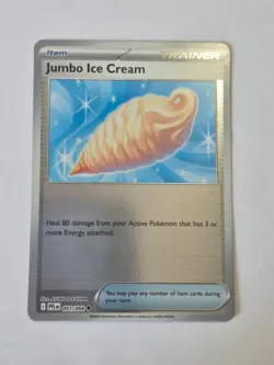 Jumbo Ice Cream 091/094 Uncommon Phantasmal Flames Pokemon Reverse Holo NM - Image 1