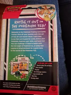 Pokemon Demo Decks Pikachu ex & Charizard ex Factory Sealed 2024 Level 1 - Image 2