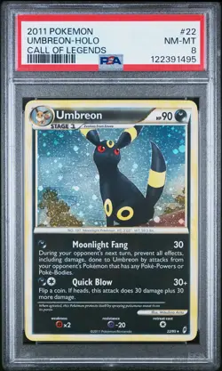 Umbreon 2011 Pokemon Call of Legends PSA 8 #22 - Image 1