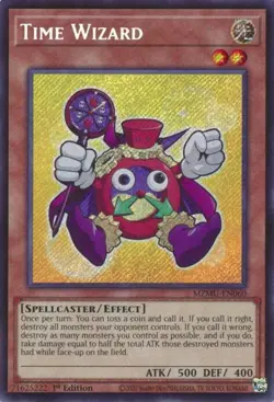 Yugioh! Time Wizard - MZMU-EN060 - Secret Rare - 1st Edition Near Mint, English - Image 1