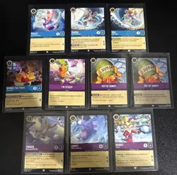 Disney Lorcana Winnie the Pooh Theme 10 Card Lot Pooh/Tigger/Roo/Rabbit/Kanga - Image 1