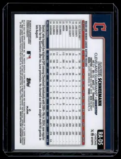 2025 Topps Chrome #RA-DS Daniel Schneemann Rookie Autographs Gold Wave #/50 - Image 2