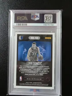 PANINI ILLUSIONS 2020-21 LUKA DONCIC #43 PSA 9 DALLAS MAVERICKS BASE - Image 2