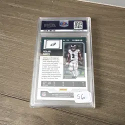 Panini Contenders Optic Rookie Ticket Nolan Smith autograph PSA 9 Eagles #192 - Image 2