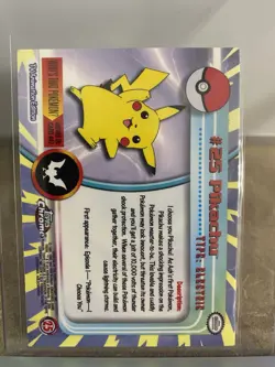 ⚡ Pikachu #25 - 2000 Topps Chrome Pokemon Card TV Animation Edition - Image 2