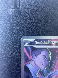 Team Rocket’s Mewtwo ex 231/182 SV10 Destined Rivals SIR Full Art Pokemon Card - Image 3