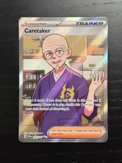 Caretaker - 203/167 - Full Art Secret Rare Twilight Masquerade Pokemon NM Card - Image 1