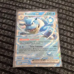 Pokemon - Blastoise ex - 009/165 - Scarlet & Violet: 151 - Half Art Card - Image 1