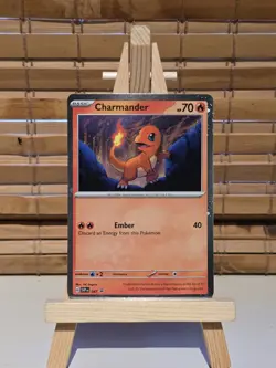 Charmander 047 Holo Promo Card Cosmos Swirl 151 Series NM - Image 1
