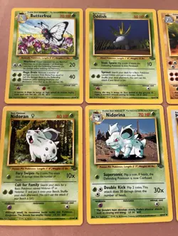 Vintage Pokemon Base Set/Jungle WOTC Card Lot #1 Rhydon, Persian Uncommon/Common - Image 4
