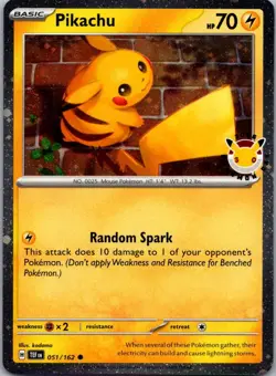 Pikachu (Pokemon Day 2026) Holo Common Miscellaneous Cards & Products 051/162 NM - Image 1