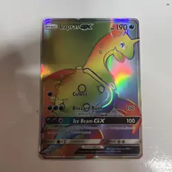 Lapras GX - 151/149 - Pokemon Sun & Moon Base Set Secret Rare Card NM - Image 1