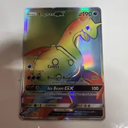 Lapras GX - 151/149 - Pokemon Sun & Moon Base Set Secret Rare Card NM - Image 2