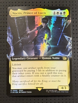 MTG R0500 Noctis, Prince of Lucis Extended Art Borderless Foil(Read Description) - Image 1