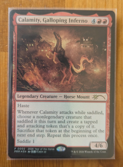 Calamity, Galloping Inferno - FOIL - Year Of The Horse APAC Promo - MTG - Image 2