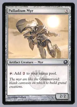 4X Palladium Myr - 190 - Scars of Mirrodin (SOM) MTG - Image 1