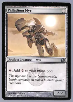 4X Palladium Myr - 190 - Scars of Mirrodin (SOM) MTG - Image 3