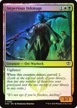 NM Foil Imperious Inkmage, MTG, Secrets of Strixhaven, Magic the Gathering, 195 - Image 1
