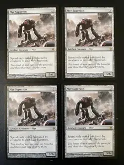MTG- Myr Superion x4 - New Phyrexia - Image 1