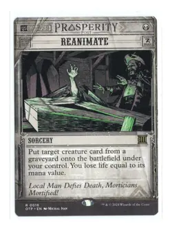 MTG - Reanimate - Normal - OTJ: Breaking News - Near Mint - Image 1