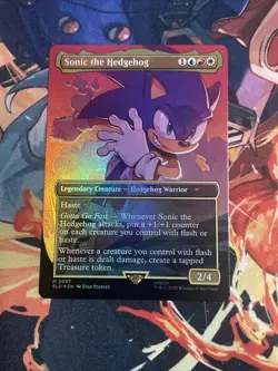 MTG Sonic the Hedgehog Rainbow Foil Secret Lair x Sonic 2087 - Image 1