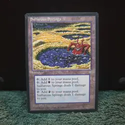 Sulfurous Springs - Ice Age - Near Mint - Special Land - MTG - Image 1