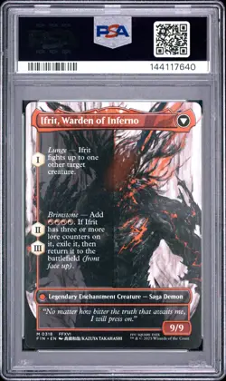 2025 MTG FINAL FANTASY CLIVE, IFRIT'S DOMINANT/IFRIT, WARDEN OF INFERNO PSA 10 - Image 2