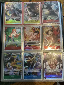 One Piece TCG SR Binder Lot Bundle Cards - Image 1