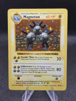 Magneton (Shadowless) 9/102 Pokemon Base Set Unlimited - MP - Image 1