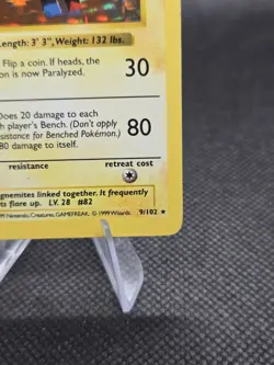 Magneton (Shadowless) 9/102 Pokemon Base Set Unlimited - MP - Image 4