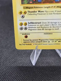 Magneton (Shadowless) 9/102 Pokemon Base Set Unlimited - MP - Image 5