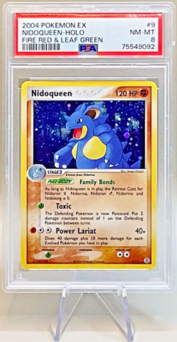 Pokemon Nidoqueen #9/112 Holo Rare 2004 EX Fire Red & Leaf Green - PSA 8 NM-MT! - Image 1