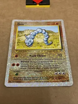2002 Pokemon Legendary Collection #84 Onix Reverse Holo Foil - Image 3