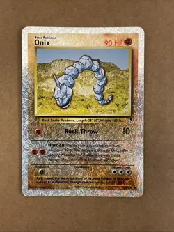 2002 Pokemon Legendary Collection #84 Onix Reverse Holo Foil - Image 5