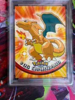 PSA 8 1999 TOPPS POKEMON TV #6 CHARIZARD - Image 2