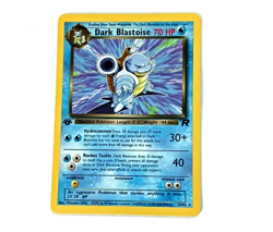 Team Rocket First Edition Dark Blastoise Vintage Pokemon Card NH NM Condition - Image 1