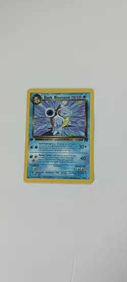 Team Rocket First Edition Dark Blastoise Vintage Pokemon Card NH NM Condition - Image 5