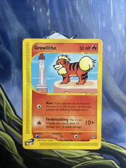 Growlithe 80/147 - Pokemon - Aquapolis 2002 - NM - Image 1