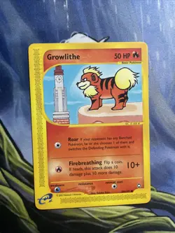 Growlithe 80/147 - Pokemon - Aquapolis 2002 - NM - Image 2