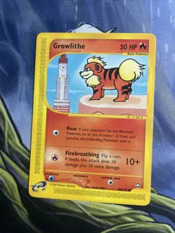 Growlithe 80/147 - Pokemon - Aquapolis 2002 - NM - Image 3