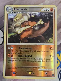 Marowak 44/102 2010 Triumphant Set Pokemon Card Reverse Holo LP - Image 1