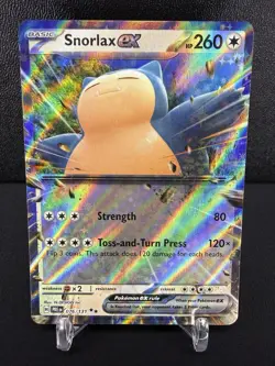 Snorlax ex 076/131 SV: Prismatic Evolutions Double Rare Pokemon TCG Card NM/M - Image 1