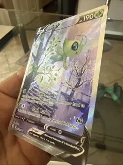 Pokemon TCG Celebi v 245/264 Fusion Strike Alternate Art Rare Holo Nm/M - Image 2