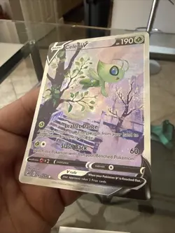 Pokemon TCG Celebi v 245/264 Fusion Strike Alternate Art Rare Holo Nm/M - Image 4