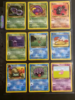 Fossil Set Pokemon Cards Collection No Duplicates Vintage Bundle WOTC 1999 - Image 1