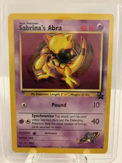 Pokemon Sabrina’s Abra 19 WOTC Promo LP - Image 1