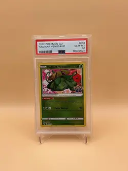 2022 POKEMON GO #004 RADIANT VENUSAUR PSA 10 - Image 1